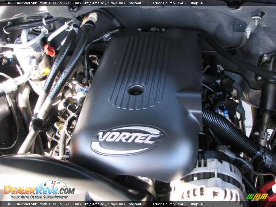 2003 Chevrolet Suburban 1500 LS 4x4 Dark Gray Metallic / Gray/Dark Charcoal Photo #14