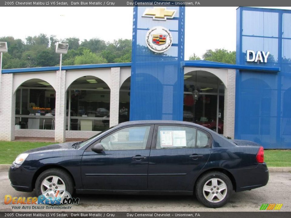2005 Chevrolet Malibu LS V6 Sedan Dark Blue Metallic / Gray Photo #2