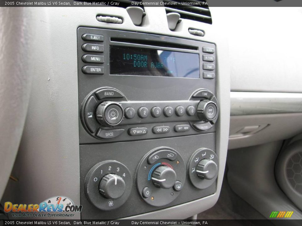 2005 Chevrolet Malibu LS V6 Sedan Dark Blue Metallic / Gray Photo #10