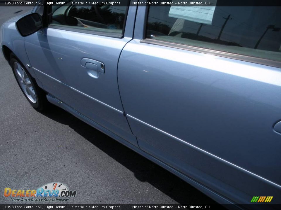 1998 Ford Contour SE Light Denim Blue Metallic / Medium Graphite Photo #9