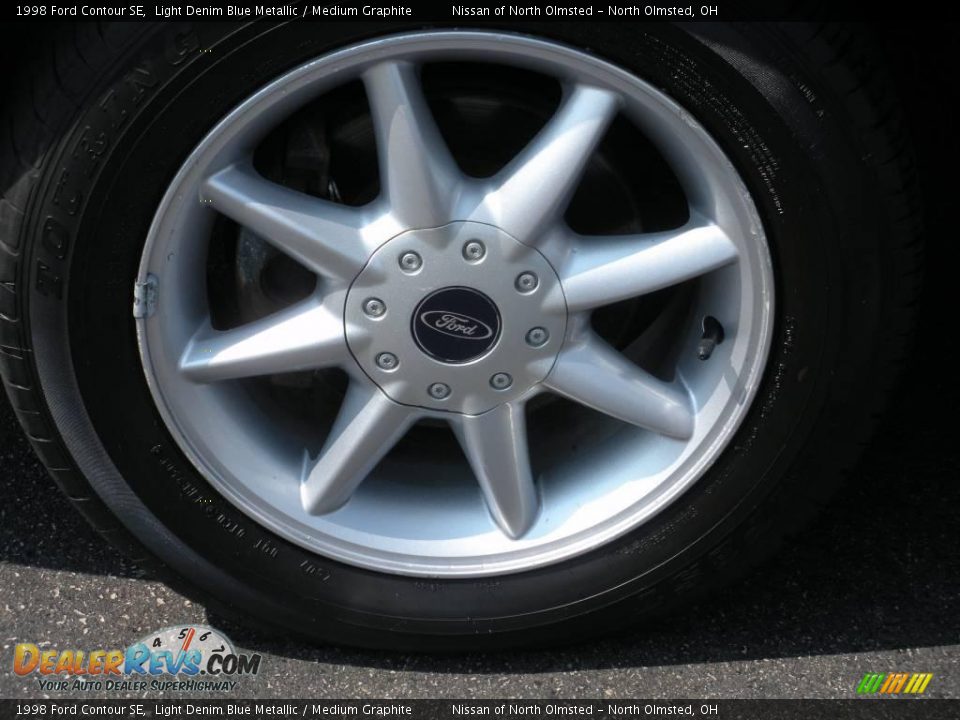 1998 Ford Contour SE Light Denim Blue Metallic / Medium Graphite Photo #11