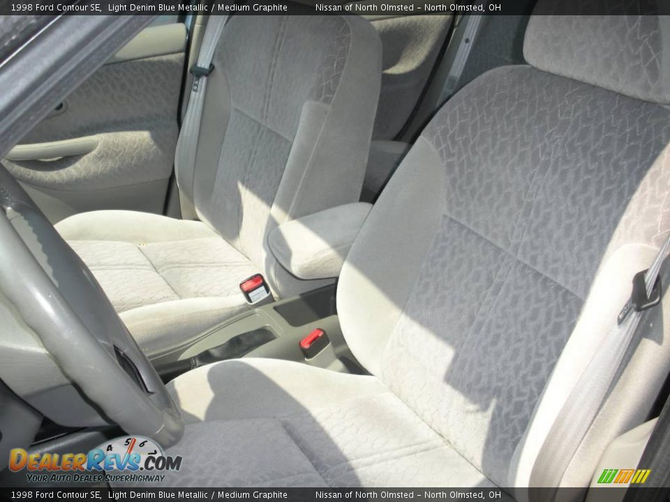 1998 Ford Contour SE Light Denim Blue Metallic / Medium Graphite Photo #14