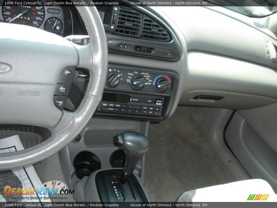 1998 Ford Contour SE Light Denim Blue Metallic / Medium Graphite Photo #15