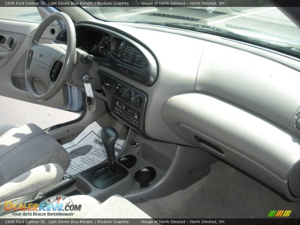 1998 Ford Contour SE Light Denim Blue Metallic / Medium Graphite Photo #16