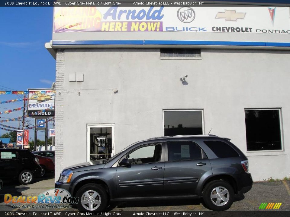 2009 Chevrolet Equinox LT AWD Cyber Gray Metallic / Light Gray Photo #3