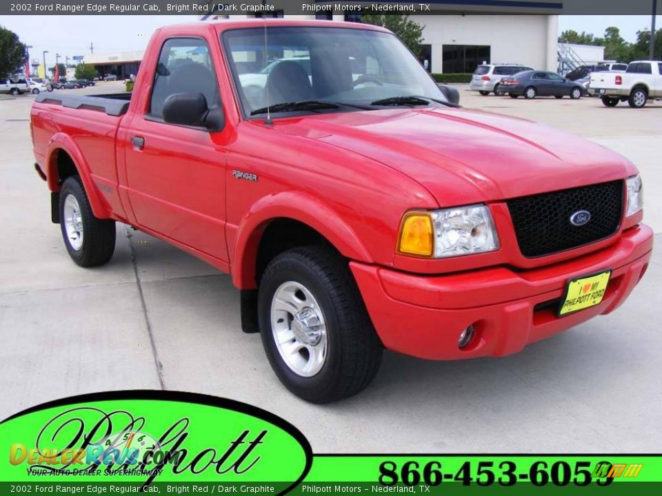 2002 Ford Ranger Edge Regular Cab Bright Red / Dark Graphite Photo #1