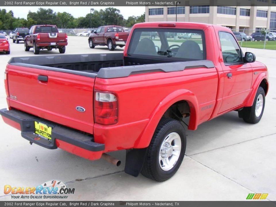 2002 Ford Ranger Edge Regular Cab Bright Red / Dark Graphite Photo #3