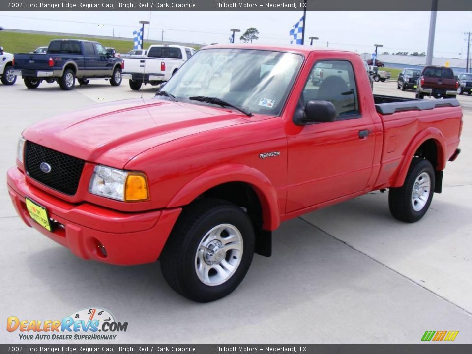 2002 Ford Ranger Edge Regular Cab Bright Red / Dark Graphite Photo #7