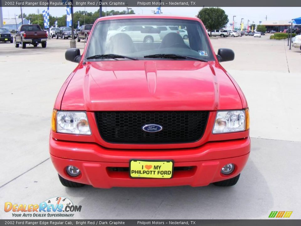 2002 Ford Ranger Edge Regular Cab Bright Red / Dark Graphite Photo #8