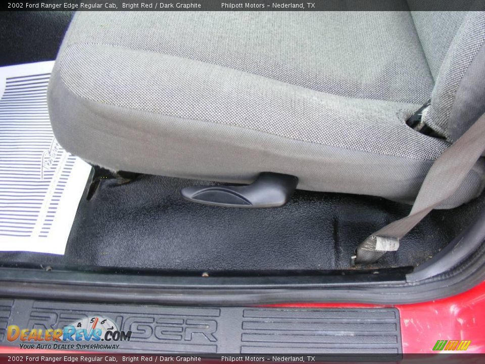 2002 Ford Ranger Edge Regular Cab Bright Red / Dark Graphite Photo #32