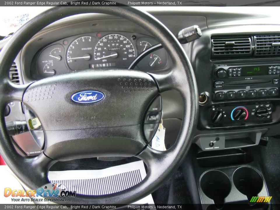 2002 Ford Ranger Edge Regular Cab Bright Red / Dark Graphite Photo #33