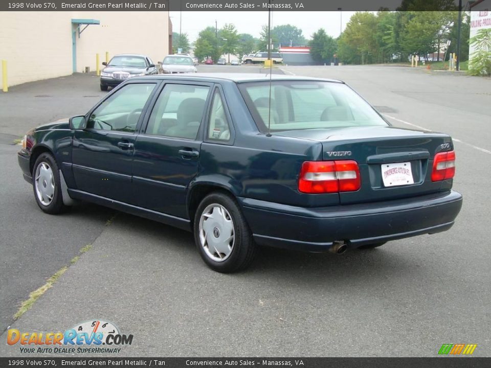 1998 Volvo S70 Emerald Green Pearl Metallic / Tan Photo #6