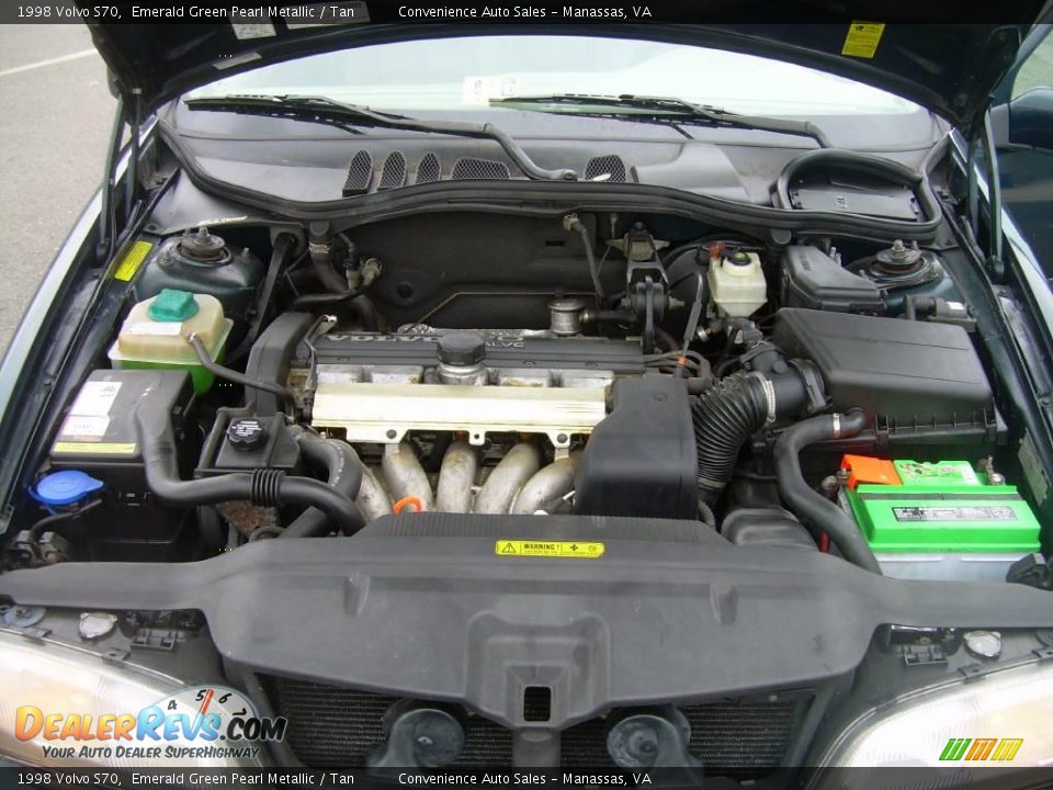 1998 Volvo S70 Emerald Green Pearl Metallic / Tan Photo #9