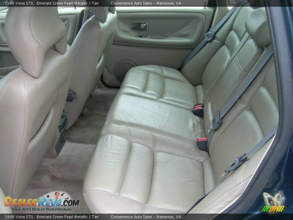 1998 Volvo S70 Emerald Green Pearl Metallic / Tan Photo #13