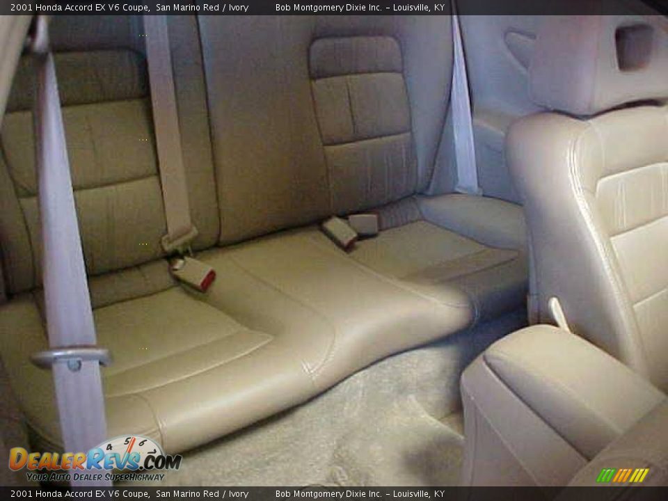 2001 Honda Accord EX V6 Coupe San Marino Red / Ivory Photo #13