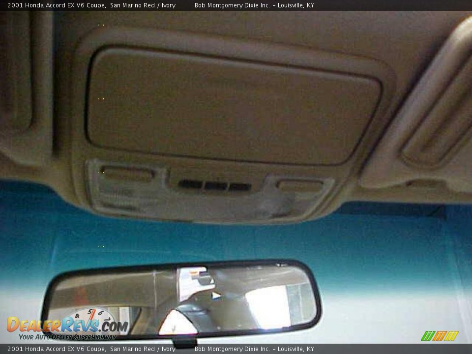 2001 Honda Accord EX V6 Coupe San Marino Red / Ivory Photo #22