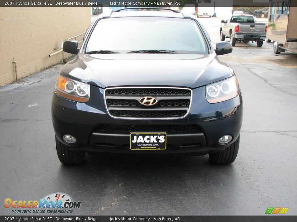 2007 Hyundai Santa Fe SE Deepwater Blue / Beige Photo #3