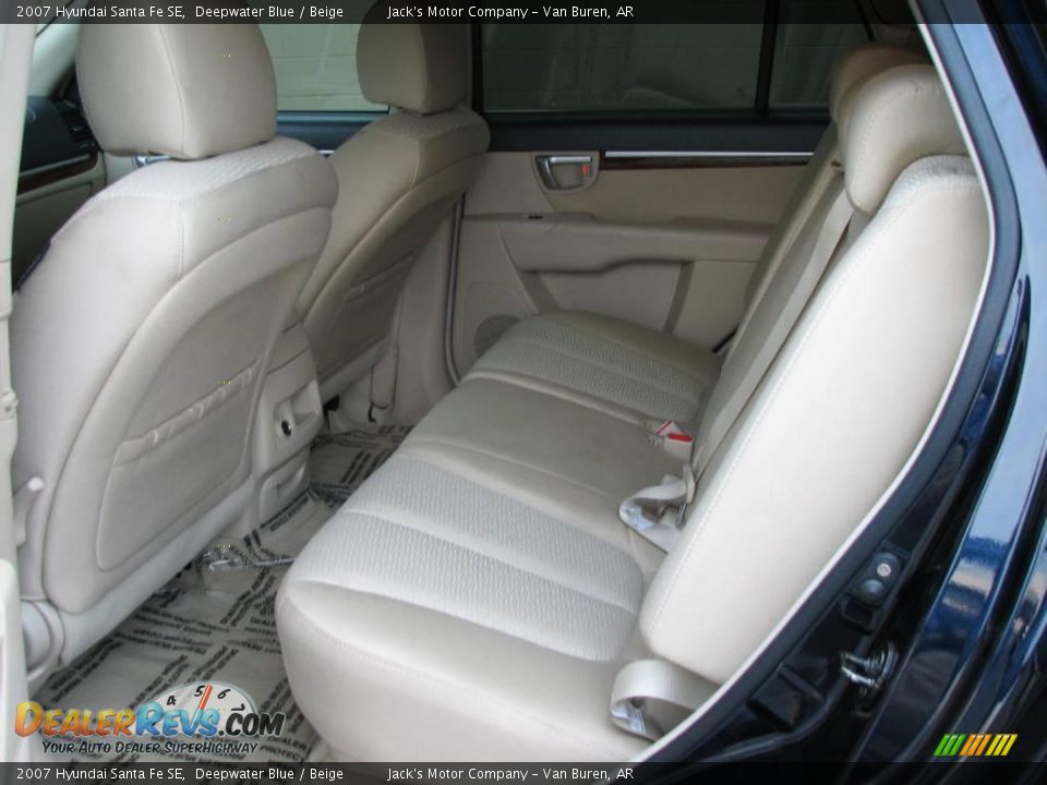 2007 Hyundai Santa Fe SE Deepwater Blue / Beige Photo #10