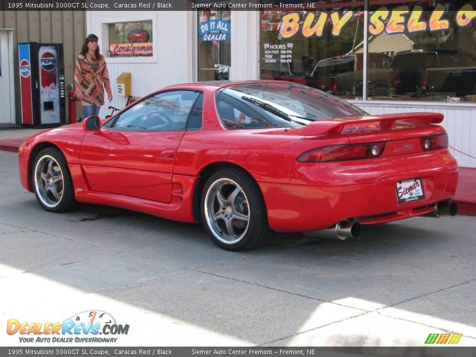 1995 Mitsubishi 3000GT SL Coupe Caracas Red / Black Photo #2