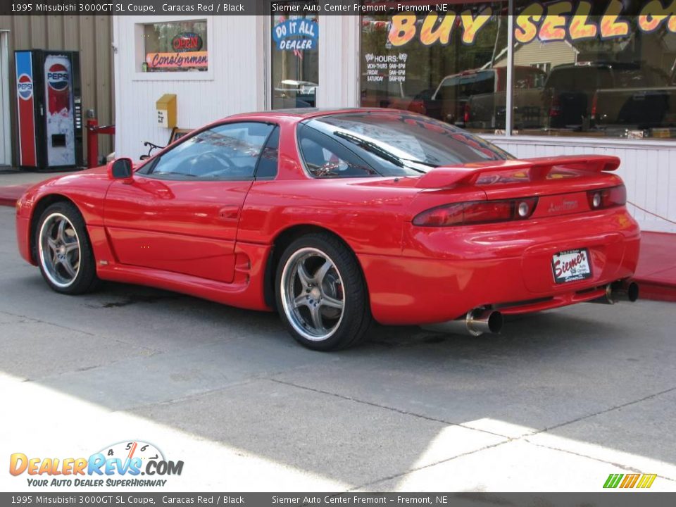 1995 Mitsubishi 3000GT SL Coupe Caracas Red / Black Photo #3