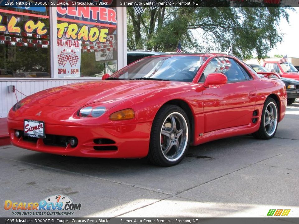 1995 Mitsubishi 3000GT SL Coupe Caracas Red / Black Photo #9