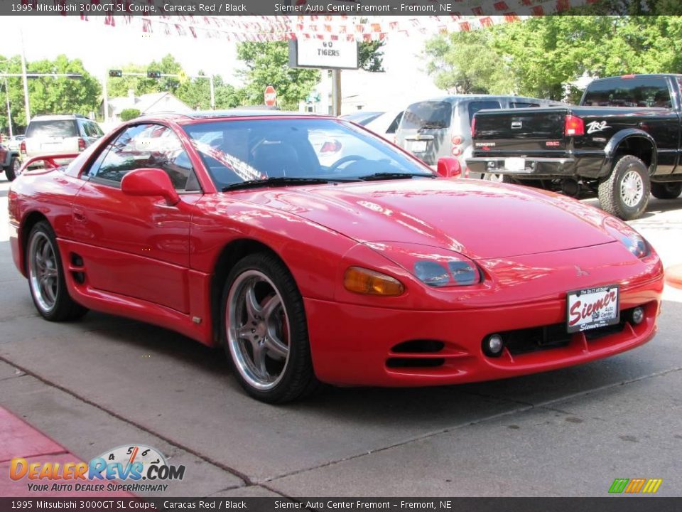 1995 Mitsubishi 3000GT SL Coupe Caracas Red / Black Photo #19