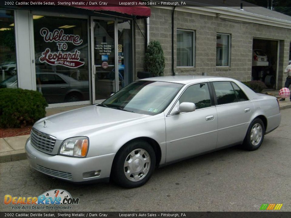 2002 Cadillac DeVille Sedan Sterling Metallic / Dark Gray Photo #1