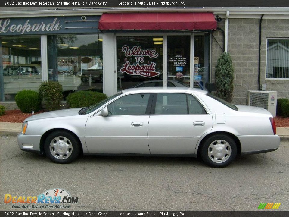 2002 Cadillac DeVille Sedan Sterling Metallic / Dark Gray Photo #2