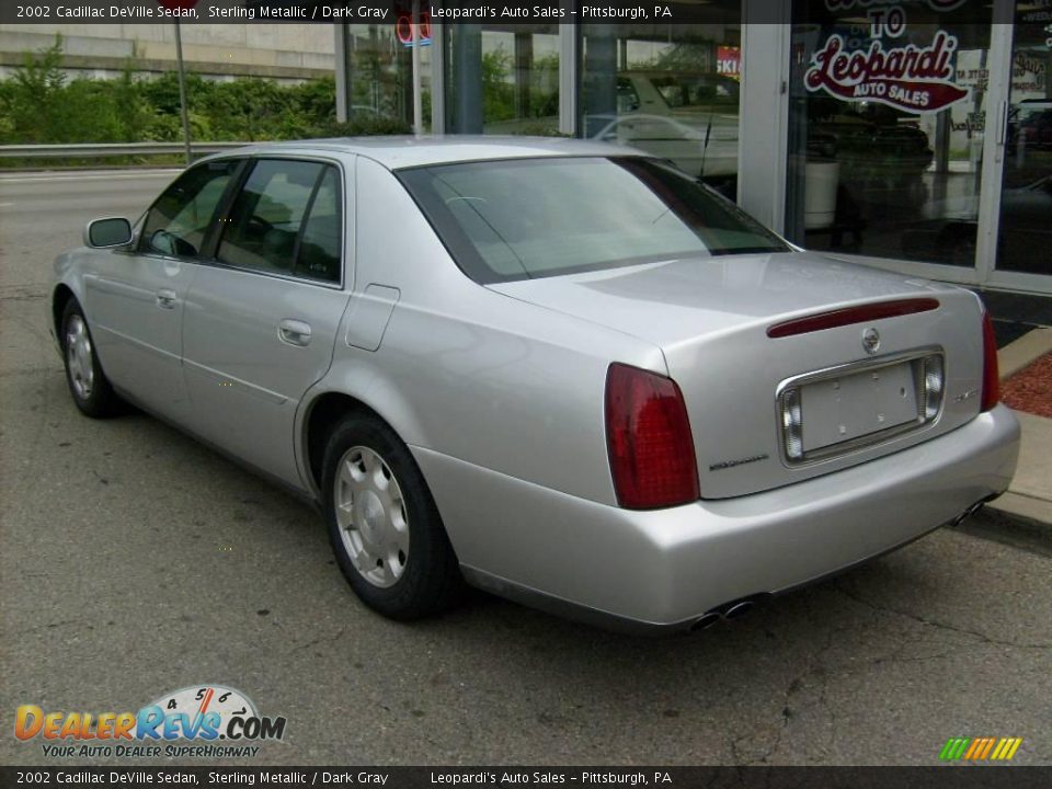 2002 Cadillac DeVille Sedan Sterling Metallic / Dark Gray Photo #3