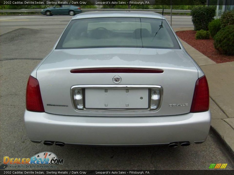 2002 Cadillac DeVille Sedan Sterling Metallic / Dark Gray Photo #4
