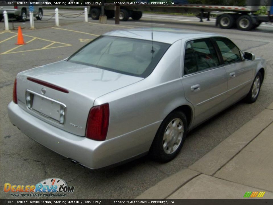 2002 Cadillac DeVille Sedan Sterling Metallic / Dark Gray Photo #5
