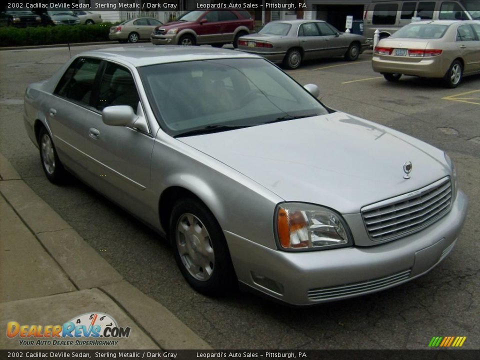 2002 Cadillac DeVille Sedan Sterling Metallic / Dark Gray Photo #6