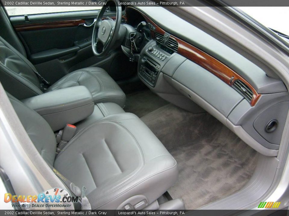 2002 Cadillac DeVille Sedan Sterling Metallic / Dark Gray Photo #12
