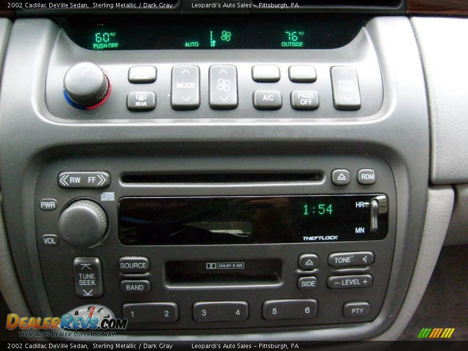 2002 Cadillac DeVille Sedan Sterling Metallic / Dark Gray Photo #14