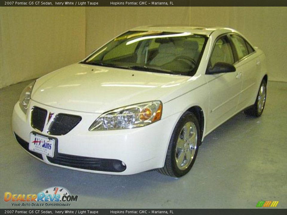 2007 Pontiac G6 GT Sedan Ivory White / Light Taupe Photo #1