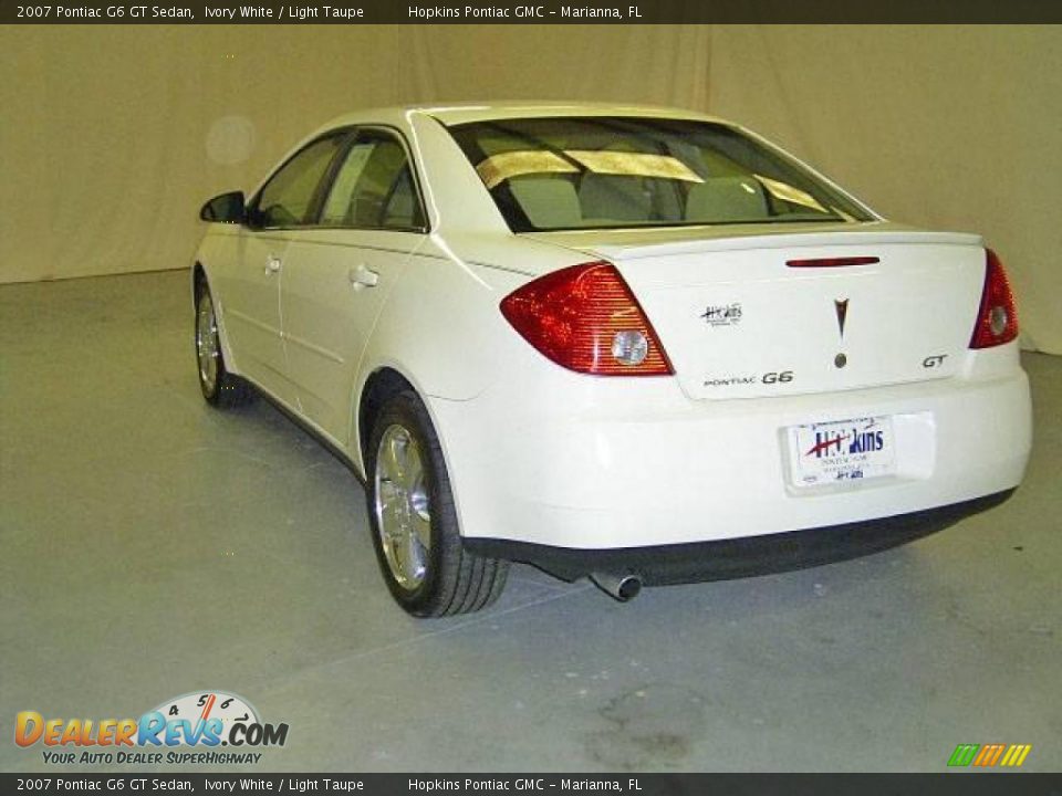 2007 Pontiac G6 GT Sedan Ivory White / Light Taupe Photo #3