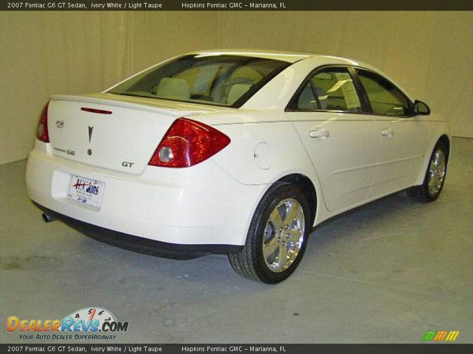 2007 Pontiac G6 GT Sedan Ivory White / Light Taupe Photo #4