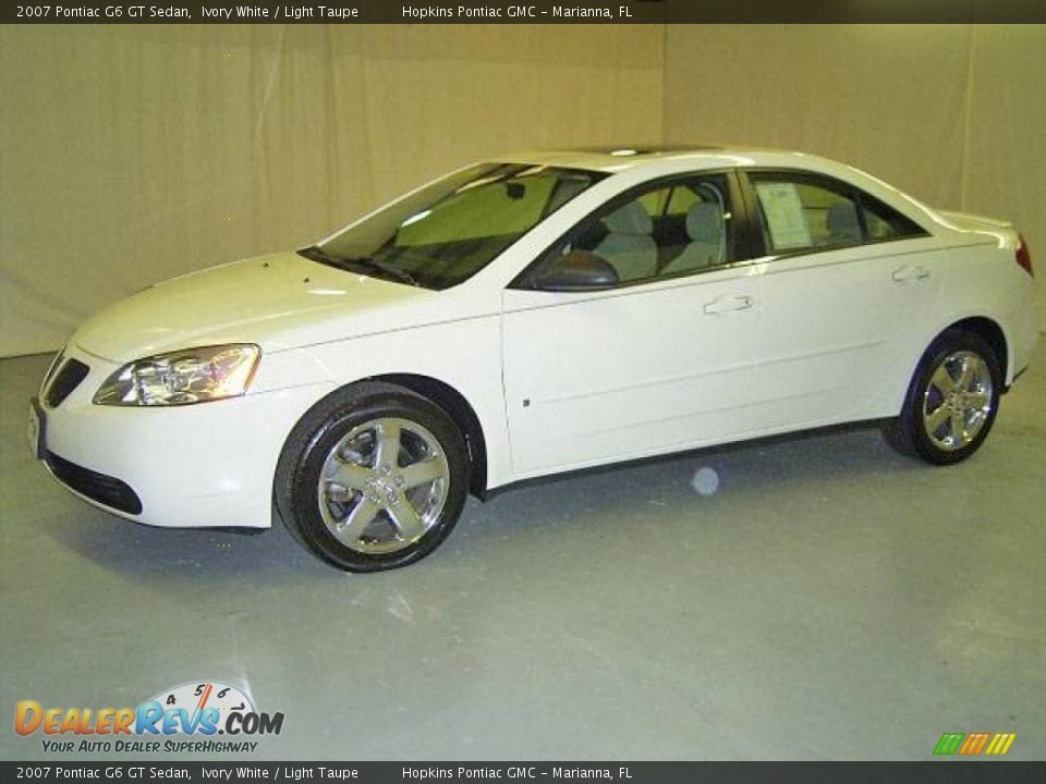 2007 Pontiac G6 GT Sedan Ivory White / Light Taupe Photo #7