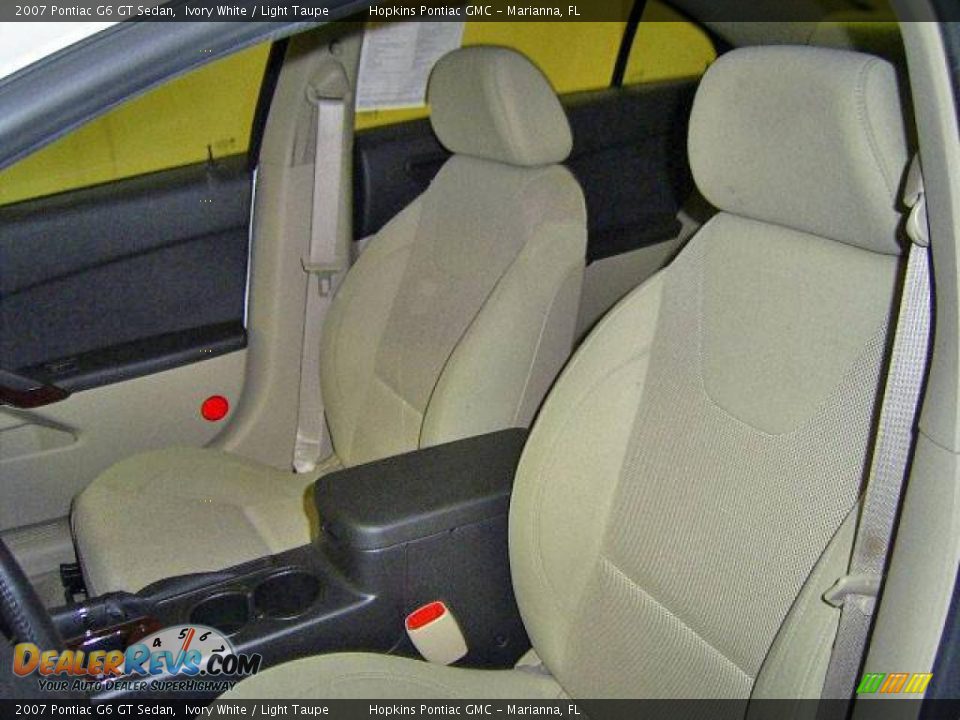 2007 Pontiac G6 GT Sedan Ivory White / Light Taupe Photo #11