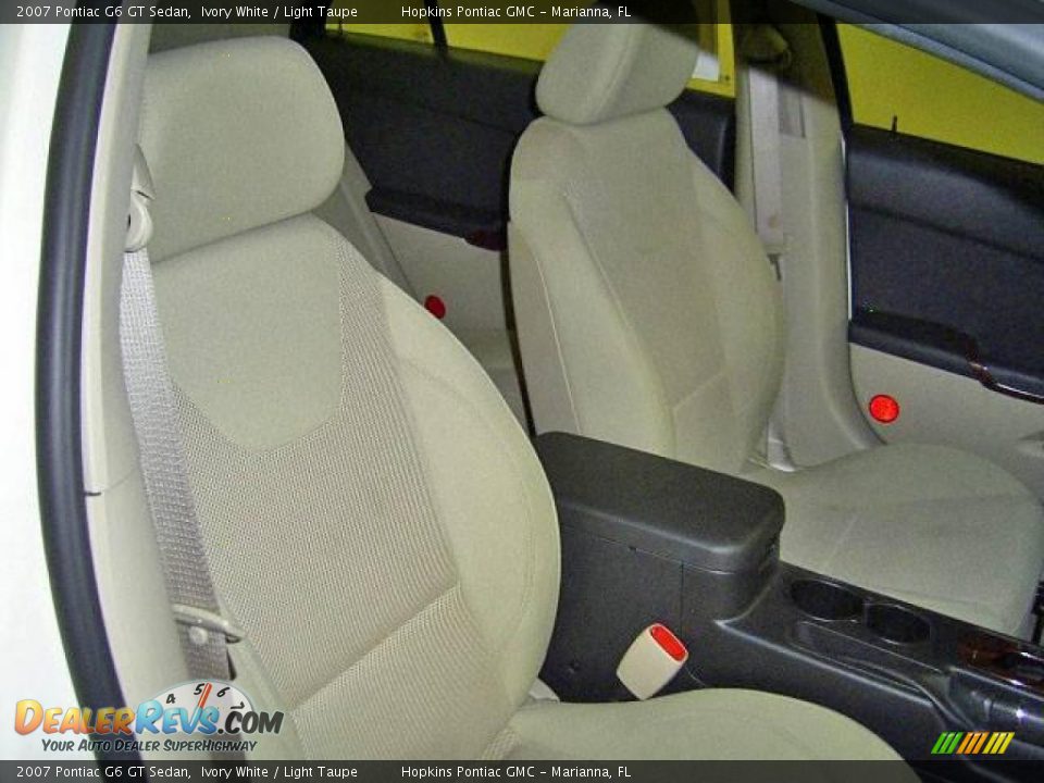 2007 Pontiac G6 GT Sedan Ivory White / Light Taupe Photo #12