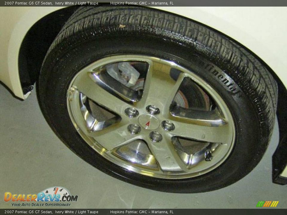 2007 Pontiac G6 GT Sedan Ivory White / Light Taupe Photo #23