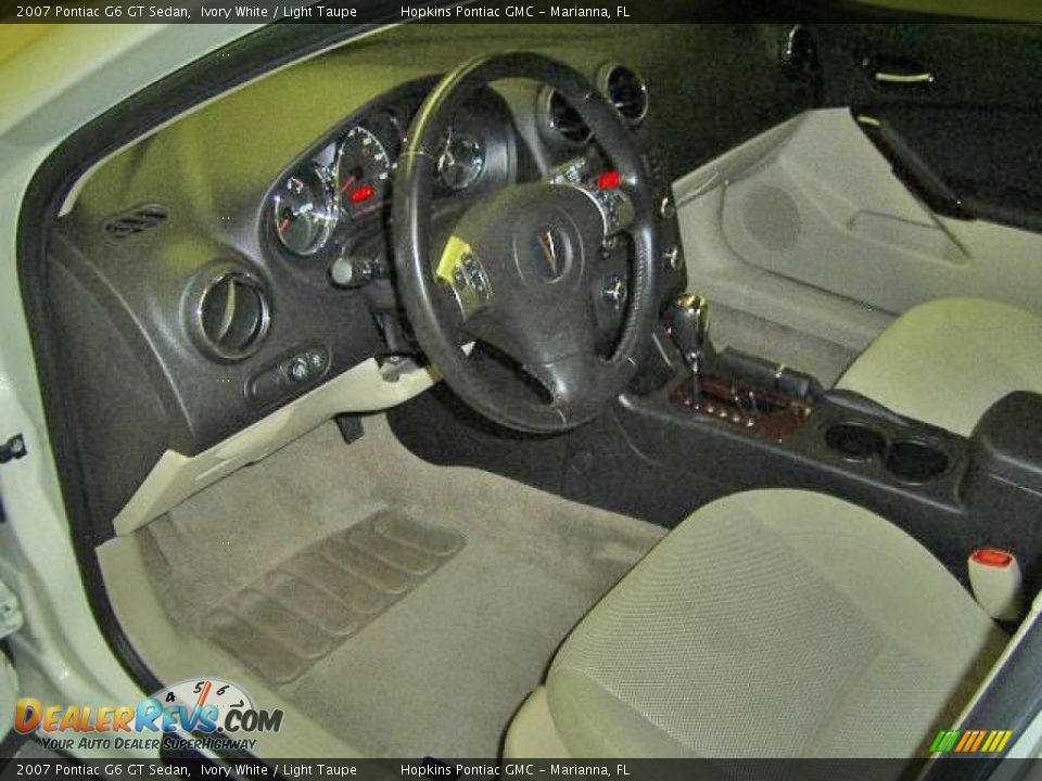 2007 Pontiac G6 GT Sedan Ivory White / Light Taupe Photo #24