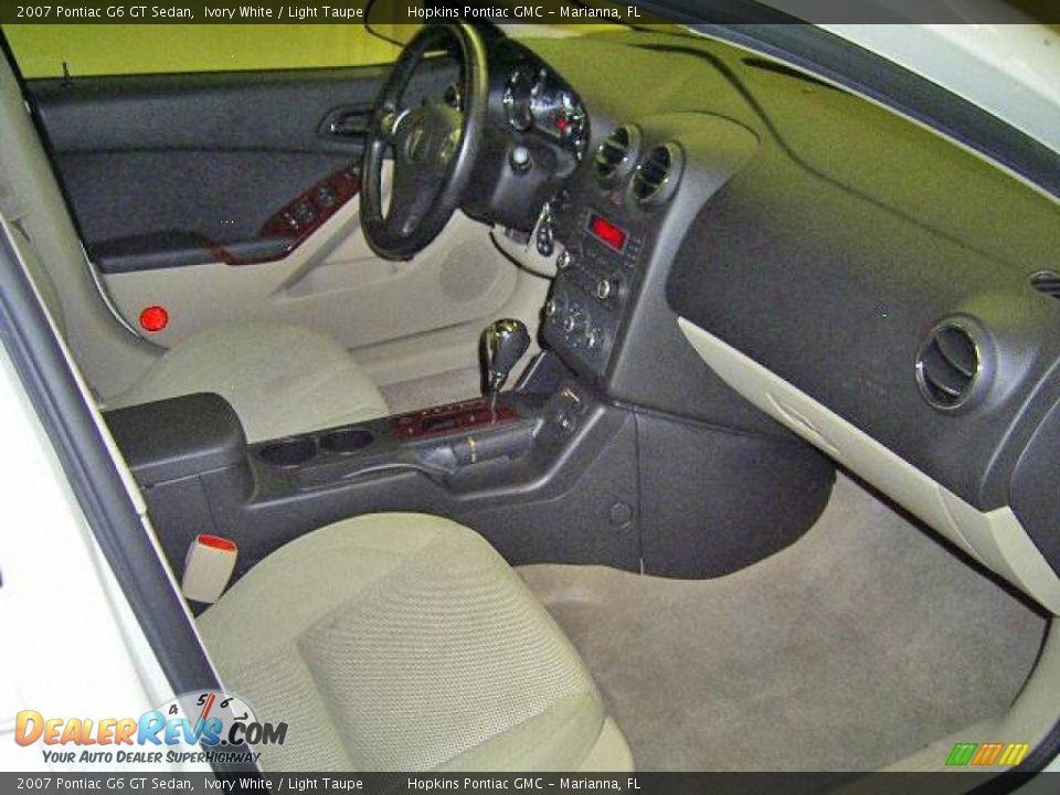 2007 Pontiac G6 GT Sedan Ivory White / Light Taupe Photo #26