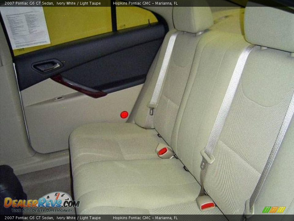 2007 Pontiac G6 GT Sedan Ivory White / Light Taupe Photo #33