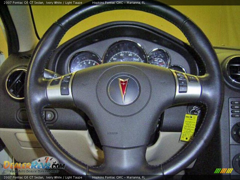 2007 Pontiac G6 GT Sedan Ivory White / Light Taupe Photo #36
