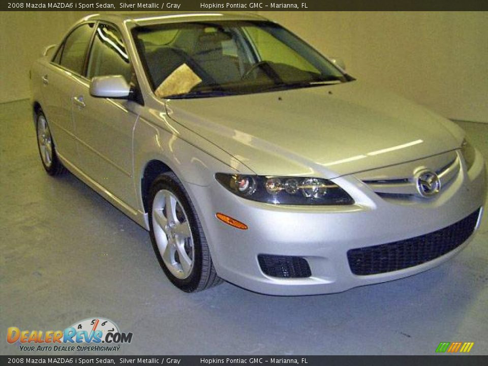 2008 Mazda MAZDA6 i Sport Sedan Silver Metallic / Gray Photo #2