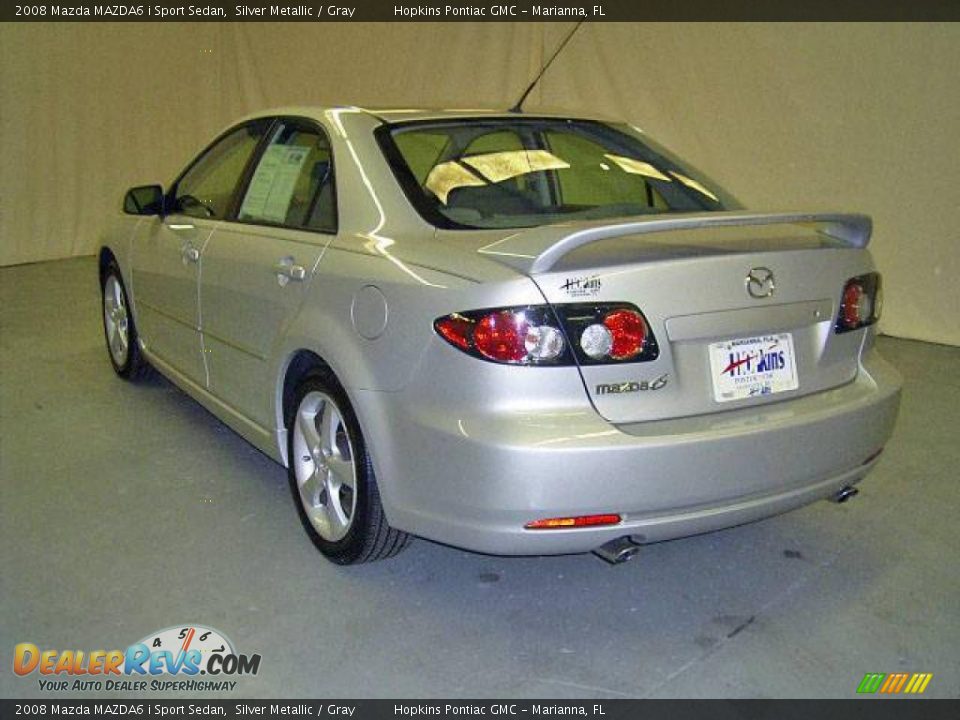 2008 Mazda MAZDA6 i Sport Sedan Silver Metallic / Gray Photo #3