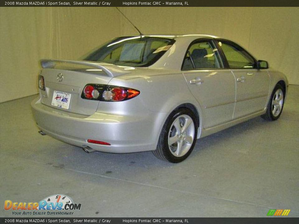 2008 Mazda MAZDA6 i Sport Sedan Silver Metallic / Gray Photo #4