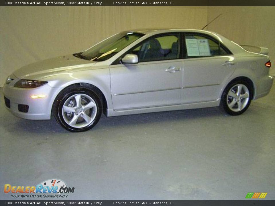 2008 Mazda MAZDA6 i Sport Sedan Silver Metallic / Gray Photo #6