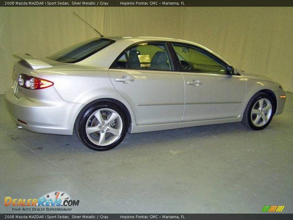 2008 Mazda MAZDA6 i Sport Sedan Silver Metallic / Gray Photo #8